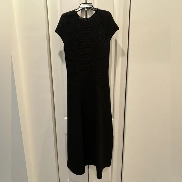 Escada Ganiel Black Sparkle Gown Size Large Resort 2018 Collection Black Tie - Picture 4 of 16